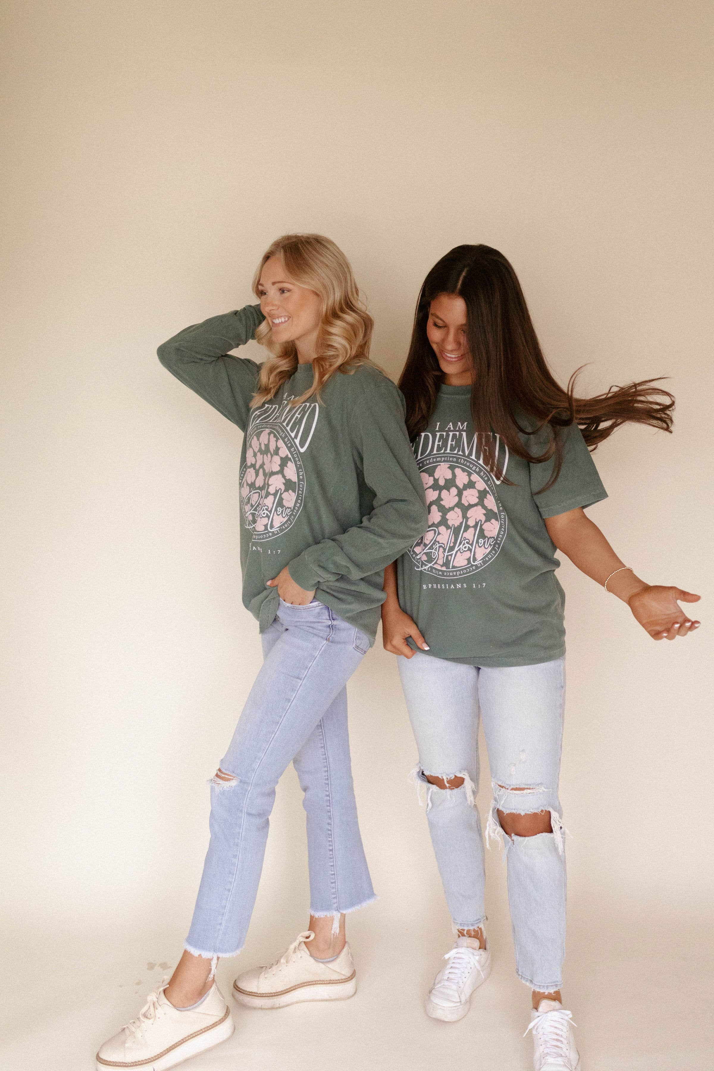 Whitney | Chaudoin Creations - Wholesale Screen Printed T-Shirt - Women's - I am Redeemed -  Easter Graphic Tee2