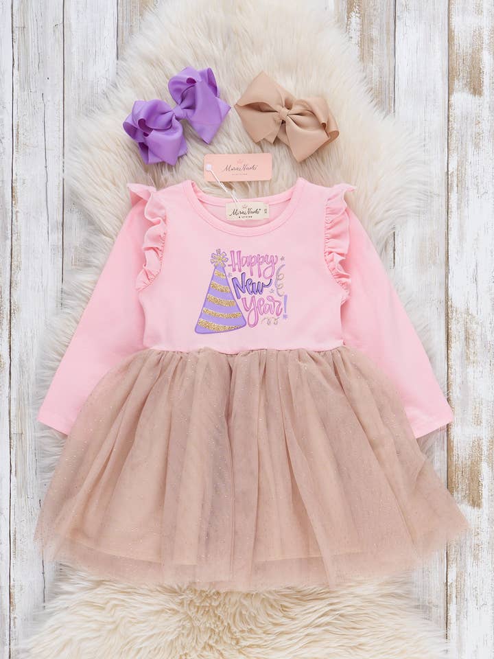 Marie Nicole Clothing - Wholesale Dress - Kids - "Happy New Year" Princess Tulle Dress0