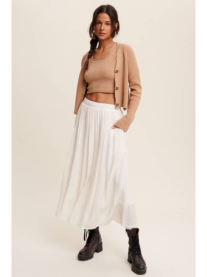 Listicle – Engroshandel Overdelssæt – til kvinder – Ribstrikket Cardigan Sæt LWSET00528