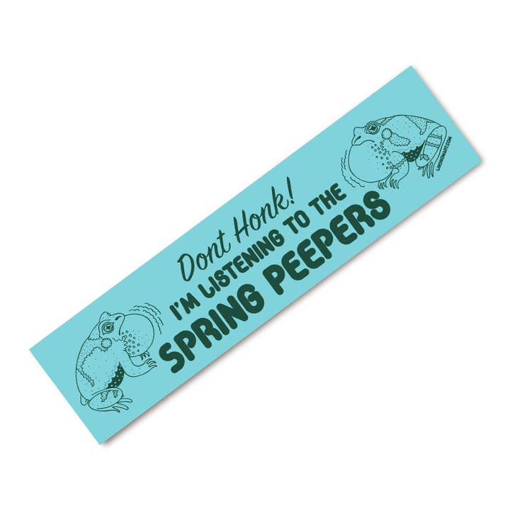 Spring Peepers Bumper Sticker for wholesale by Lin Snow Art