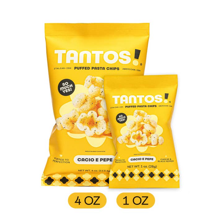 Tantos - Wholesale Puffed Snack - Cacio e Pepe - 4oz (case of 8)5