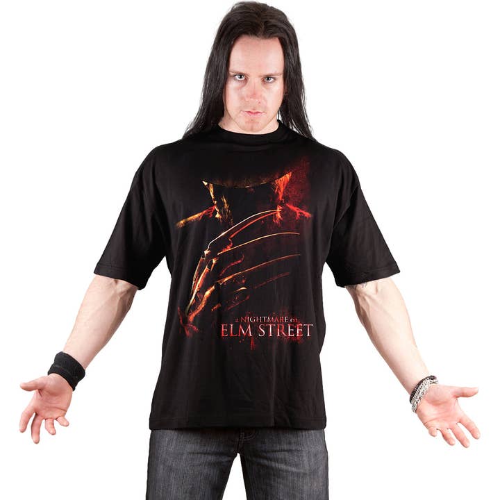 Spiral - Wholesale T-Shirt (Graphic) - Unisex - NIGHTMARE ON ELM STREET - POSTER - Front Print T-Shirt Black