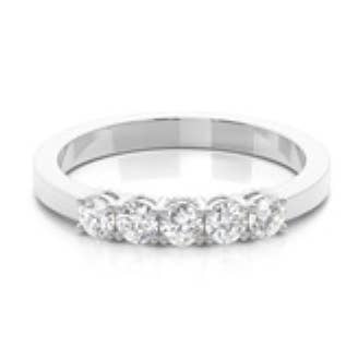 BAGUE EN DIAMANT TAILLE BRILLANT VÉRITABLE DE 5 CARATS, TAILLE BRILLANT, 1 CT, OR 14 CARATS pour la vente par Maskabilities