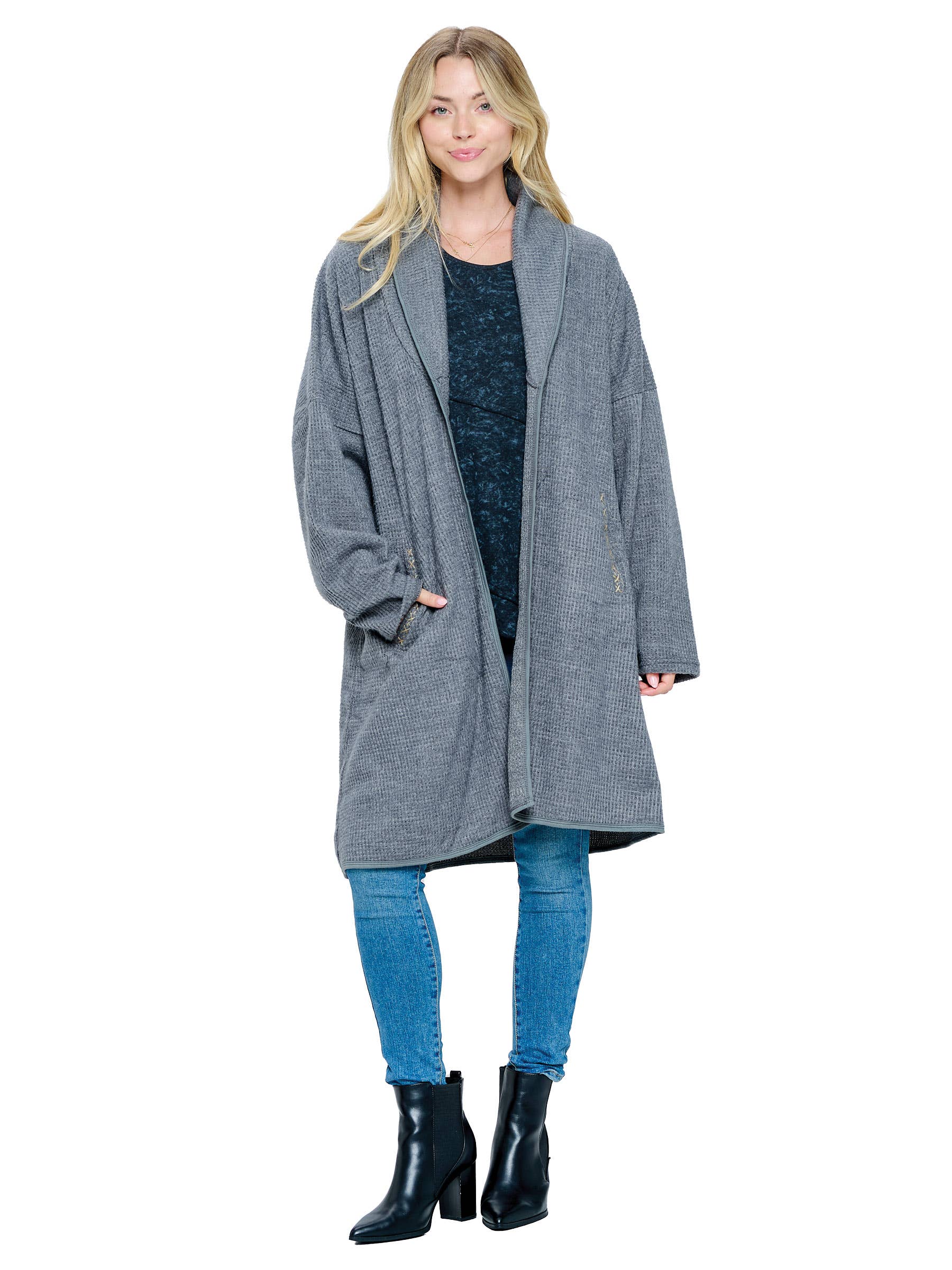 Yak & Yeti - Wholesale Cardigan - Women's - SALE Cardigan Loose Fit Handstitched (Reg. Price $26) 0