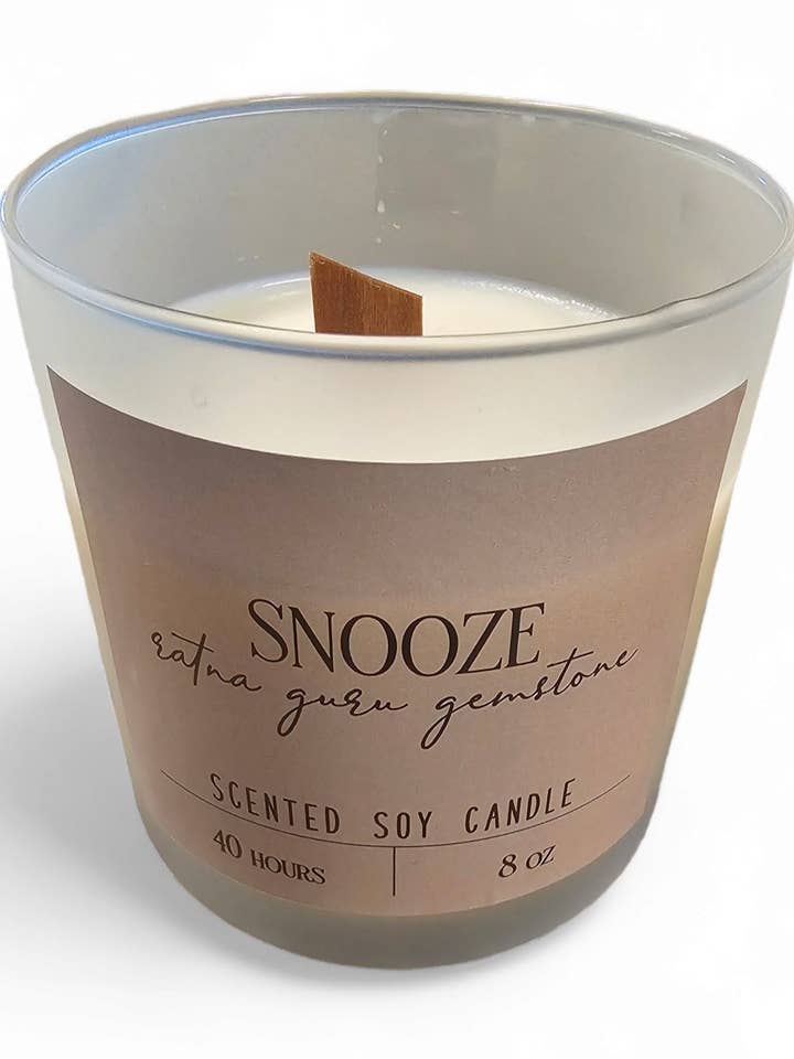 Snooze Gemstone Candle for wholesale by LUMINARY GURU