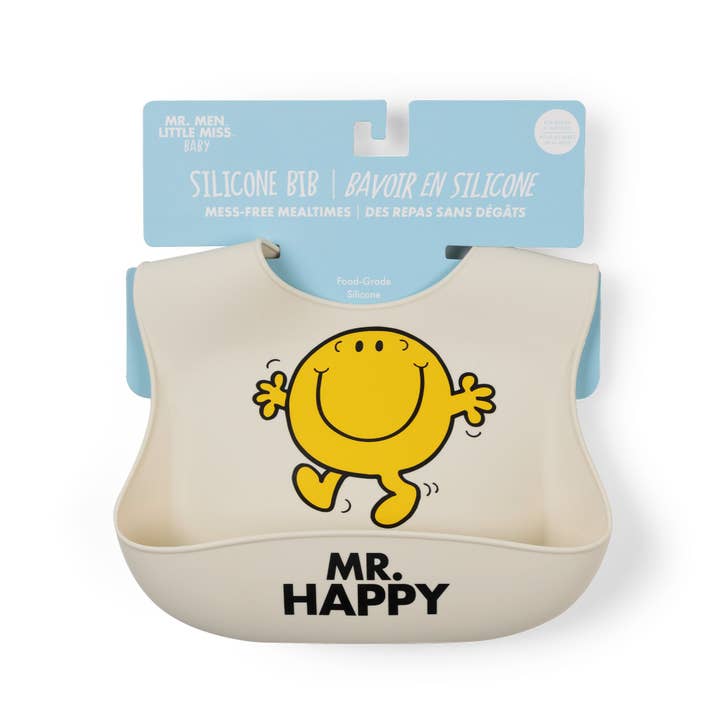 JuJuBe - Wholesale Bib - Baby - Silicone Bib Mr. Happy