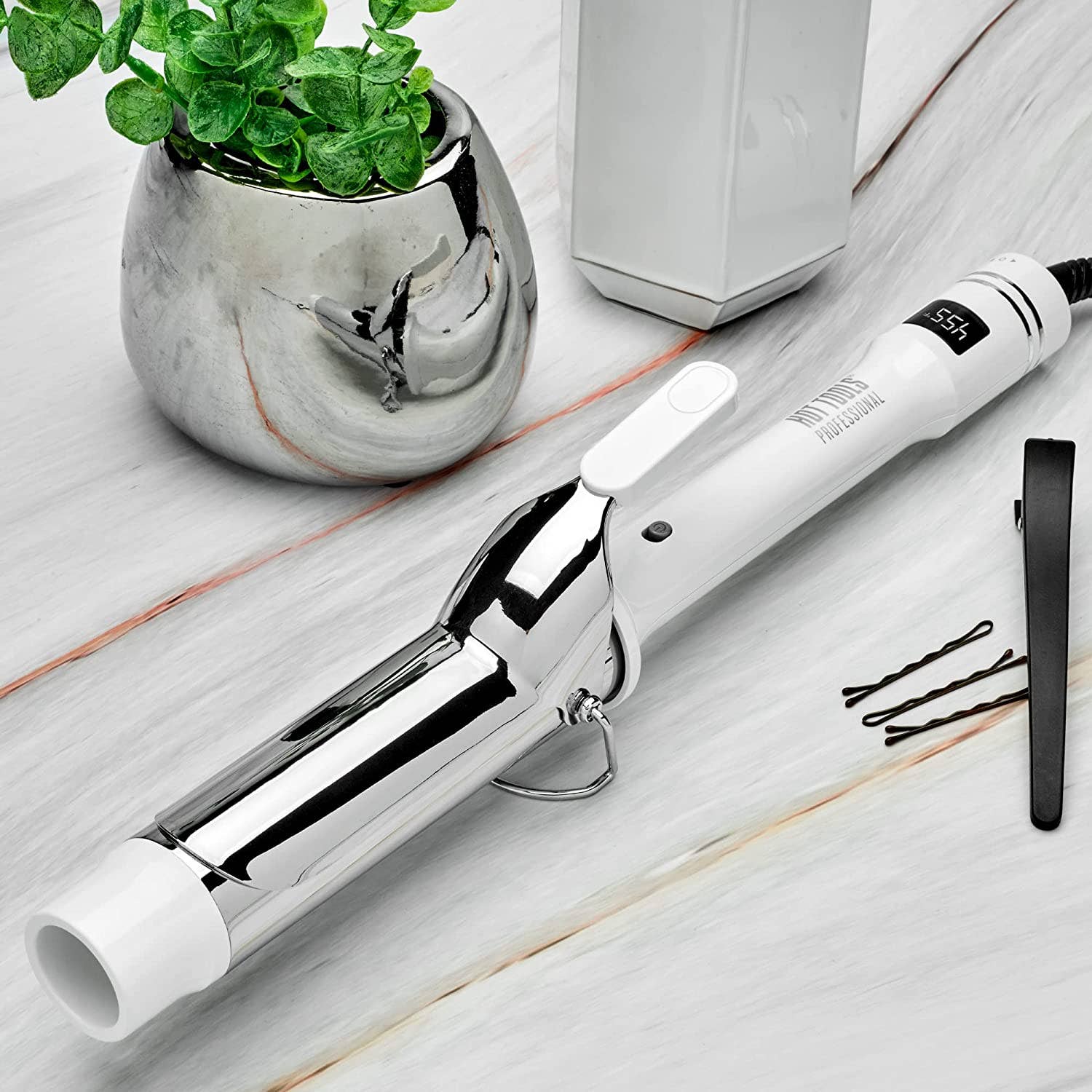 iTech361 - Wholesale Curling Iron/Wand - HOT TOOLS Pro Artist White Gold Digital Curling Iron, 1-1/2"2