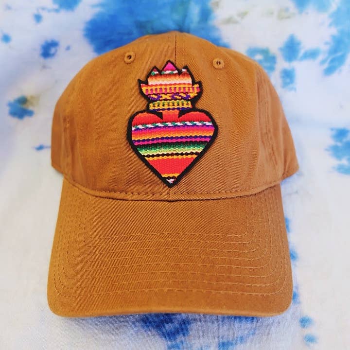 Sacred Heart Zarape Dad Hat for wholesale by Mi Vida