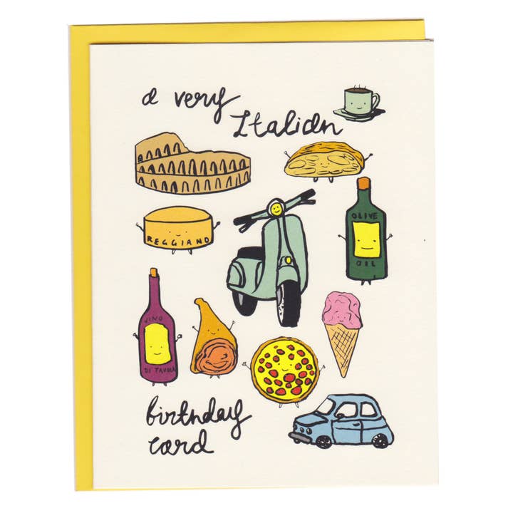 I Must Draw - Wholesale Birthday Card - A Very Italian Birthday Card