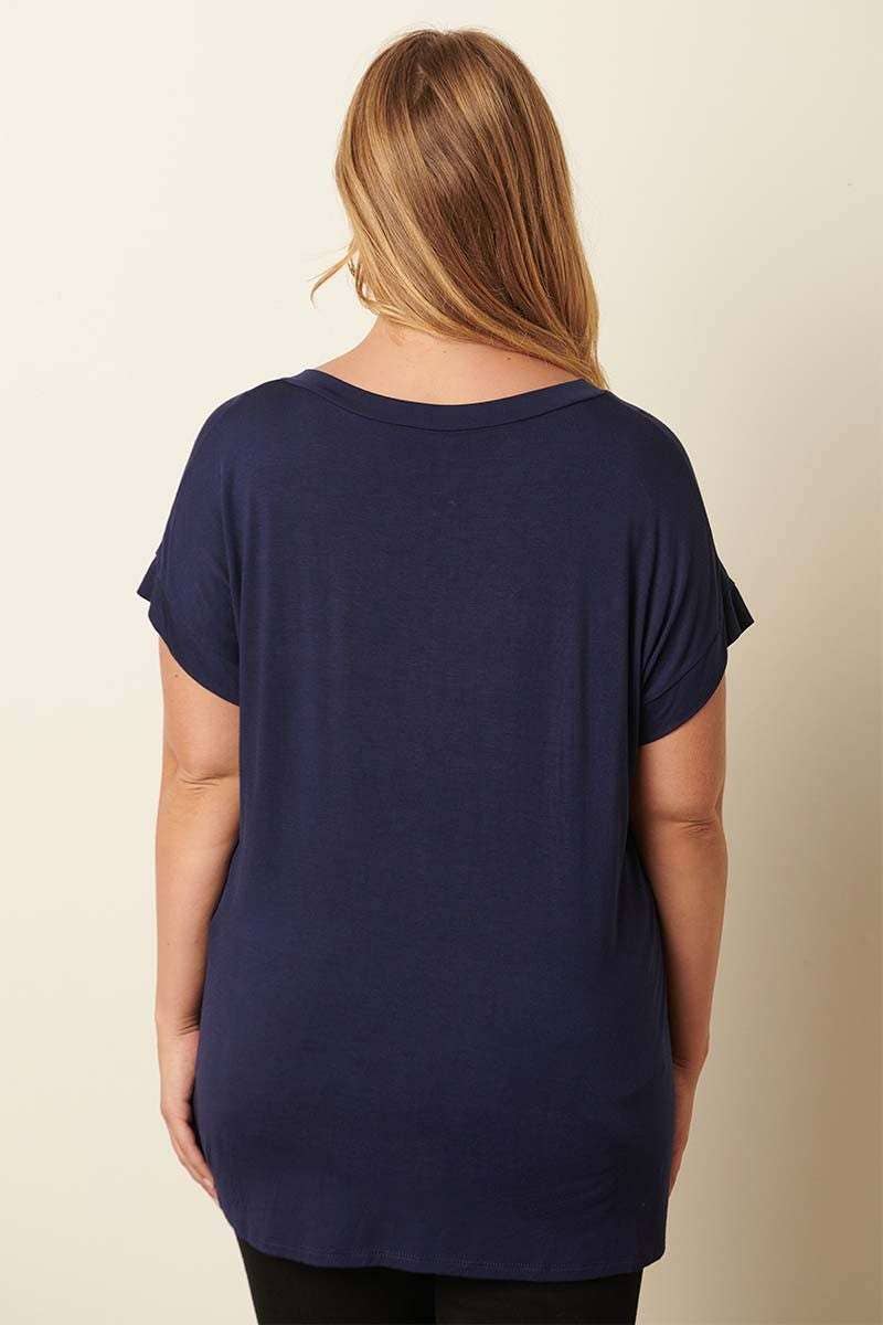 mittoshop - Vente T-shirt – femme - T-SHIRT À COL EN V EN BAMBOU12