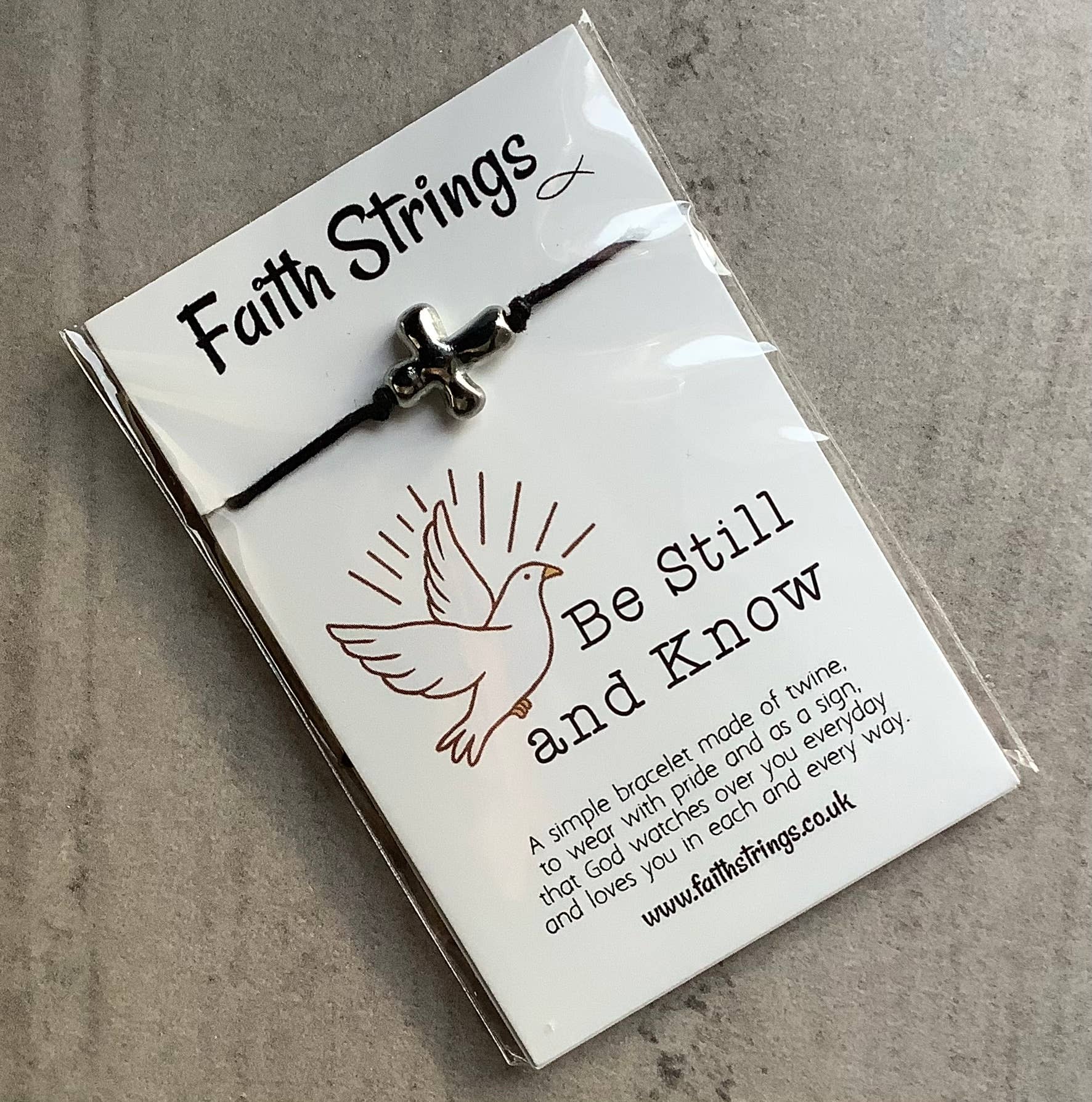 Faithstrings - Wholesale Charm/Dangle Bracelet - Be Still and Know Christian Faith String Wish Faith Bracelet1
