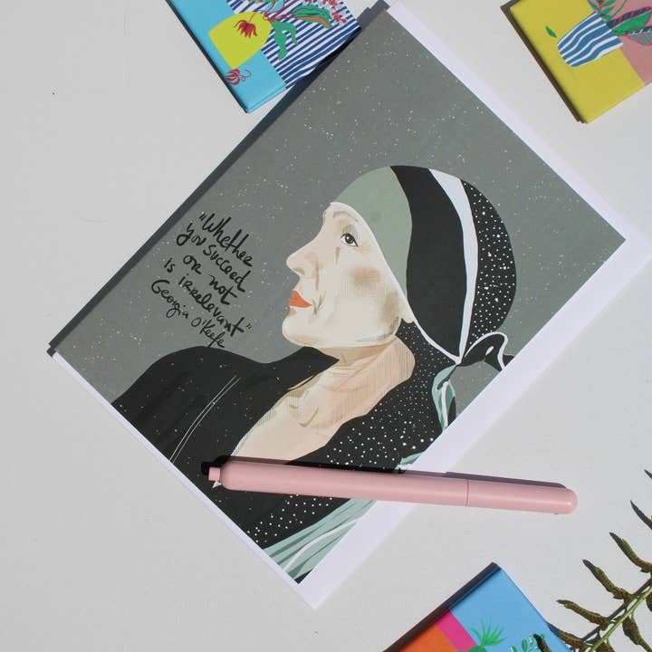 Violet Red Studio - Wholesale Everyday Greeting Card - Georgia O'Keefe2