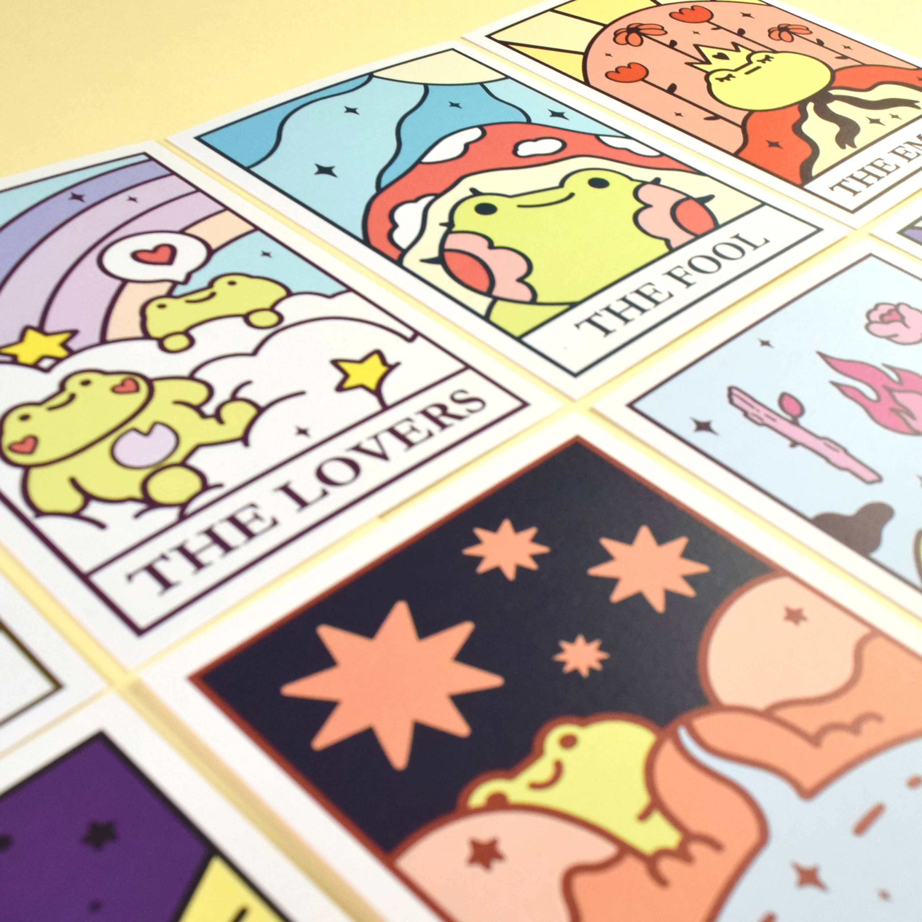 Nimbob – wholesale Postcard set – Taro-frog Postcards - Set of 8 Cards - Froggy Tarot Cards5
