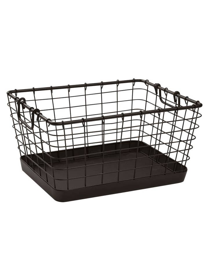 Boutique Vintage Display Basket - 16"L x 12"W x 8¼"D for wholesale by Store Supply Warehouse