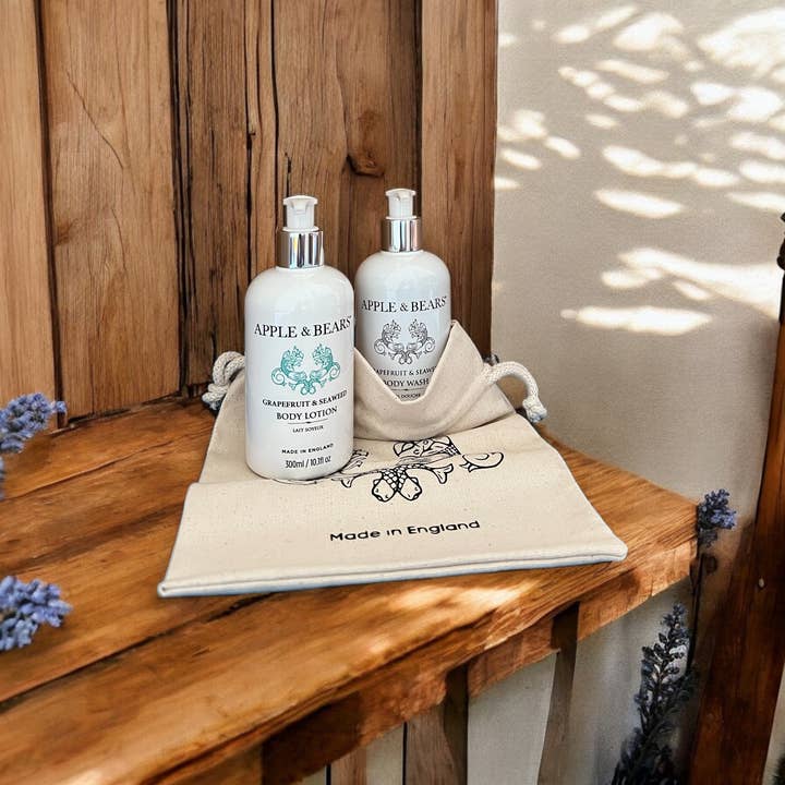 APPLE & BEARS – Großhandel Bade- & Körperpflege-Set – Luxus-Geschenkset mit Grapefruit und Meeresalgen7
