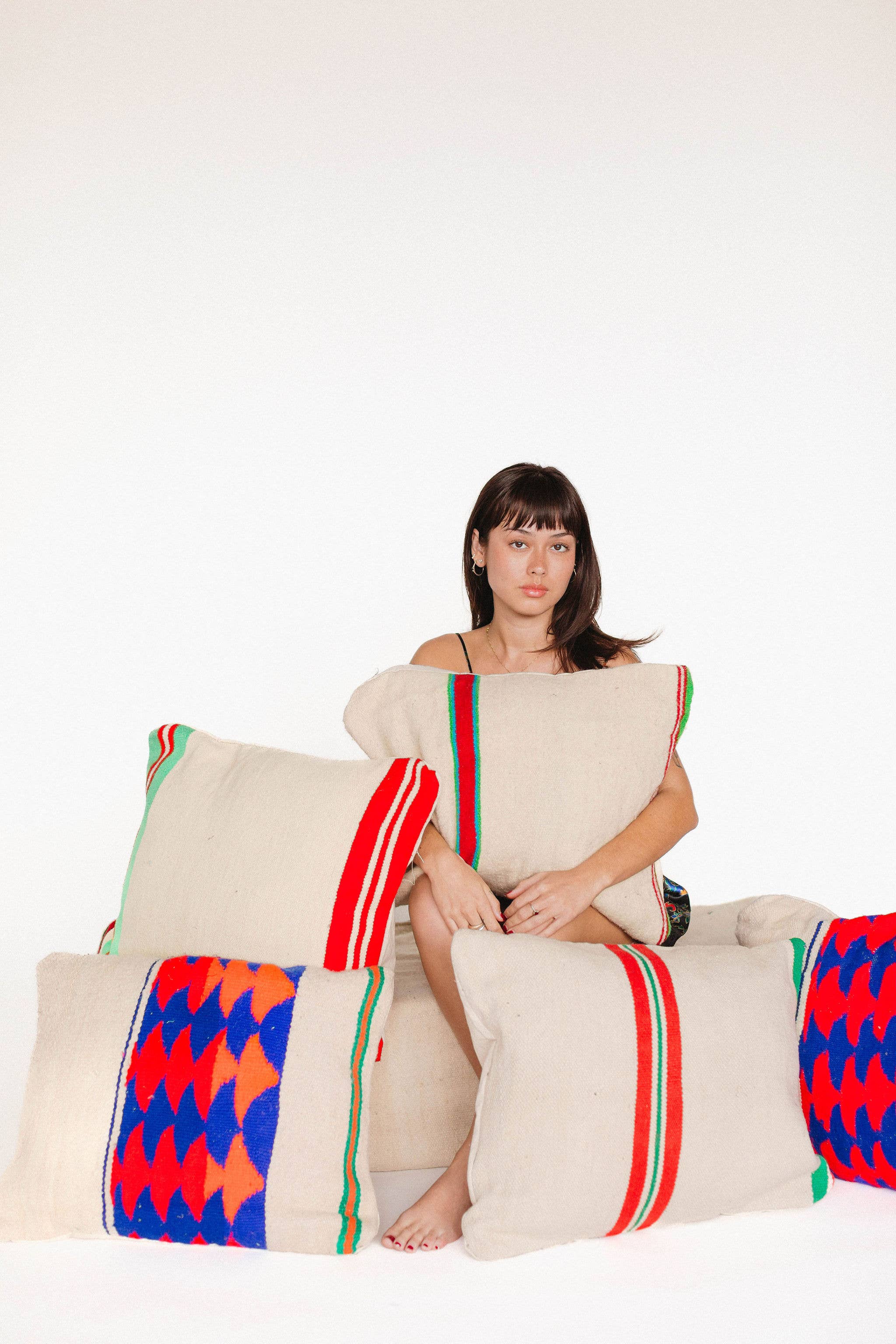 Voyage - Vente Housse de coussin - Housses de coussins marocains rayés16