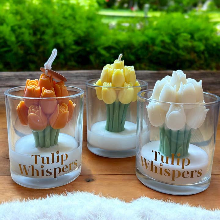 Tulip Scented Soy Wax Candle 10oz - Multi-Occasion Gift for wholesale by Karly’s Candles