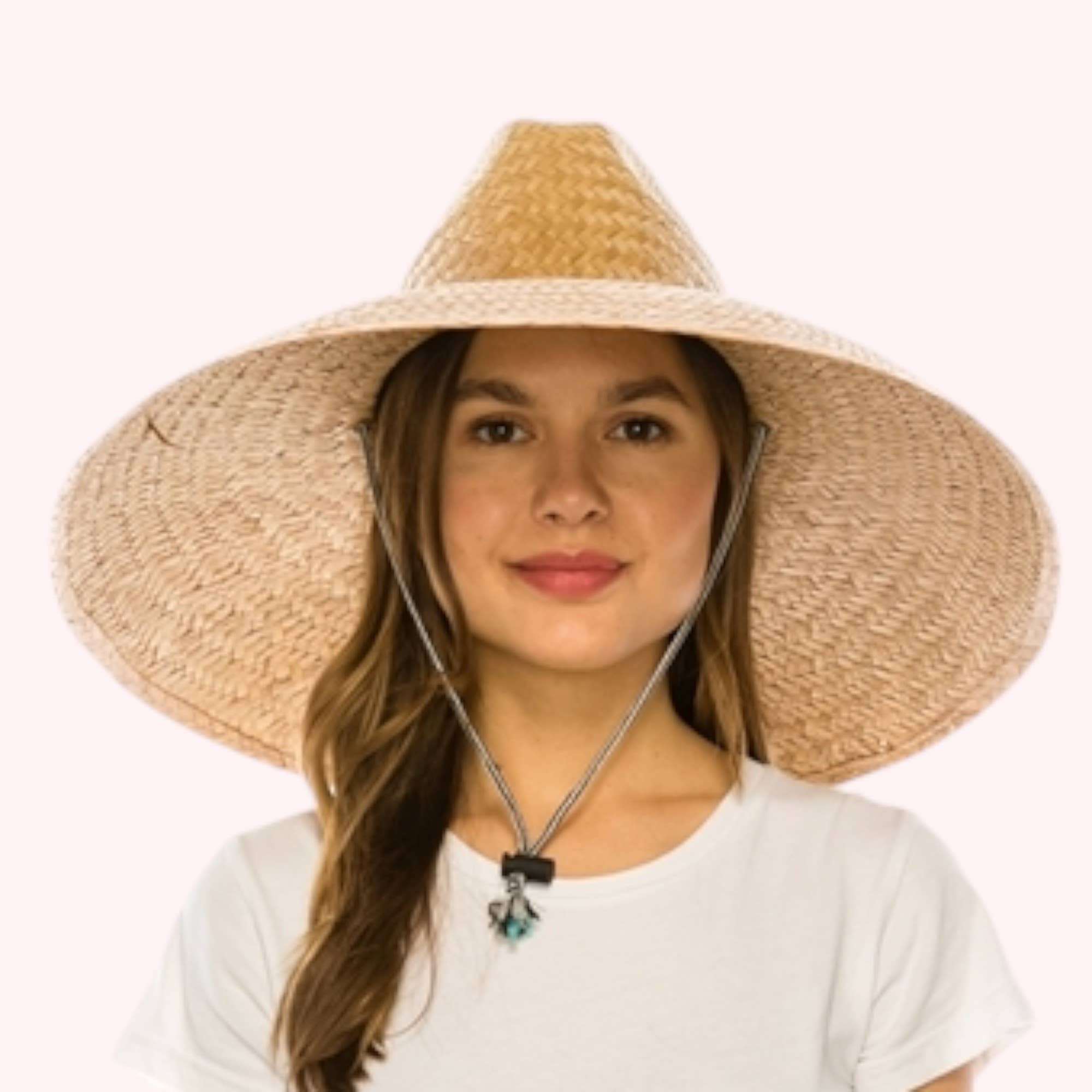 Queens INC - Wholesale Straw Hat - Women's - Oversized Palm Leaf Lifeguard Hat – Maximum Sun Protection 3