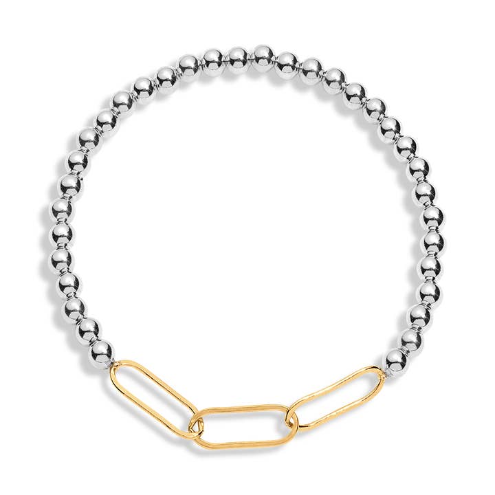 Paperclip Bracelet (Gold/SS/Mixed) for wholesale by Tatiana M Designs