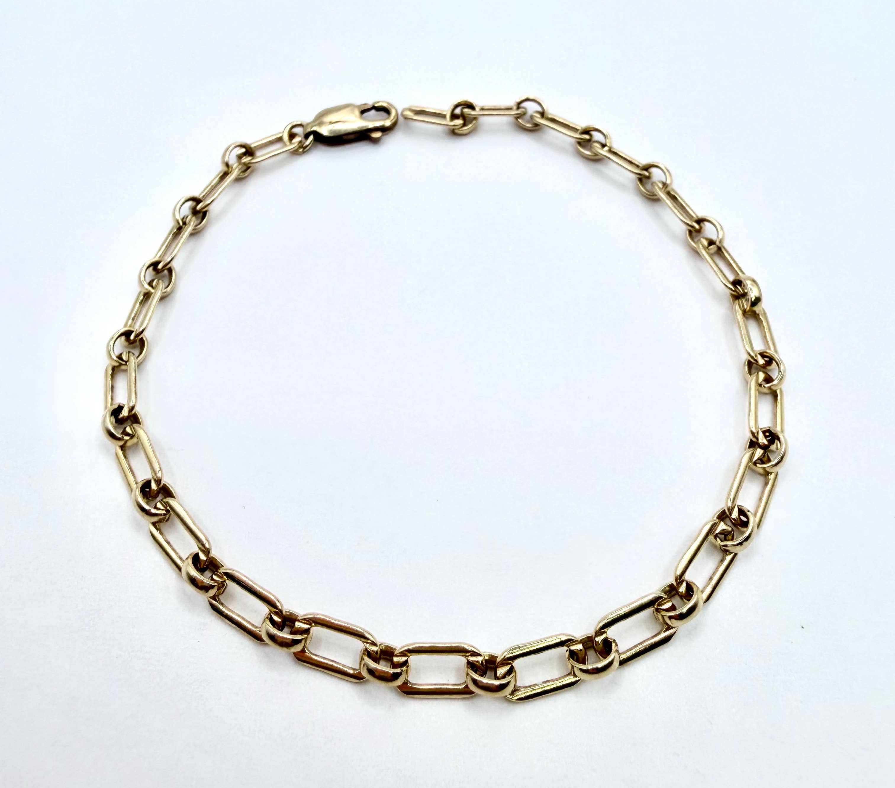 The Colorstones - Wholesale Link & Chain Bracelet - Linea 14k Godfilled Bracelet