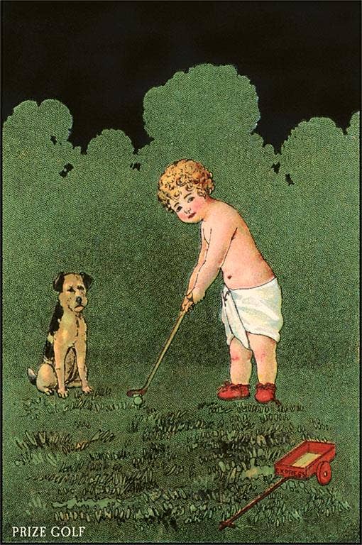 Found Image Press - Wholesale Sticker - Sticker GF-75 Baby in Diaper Putting0