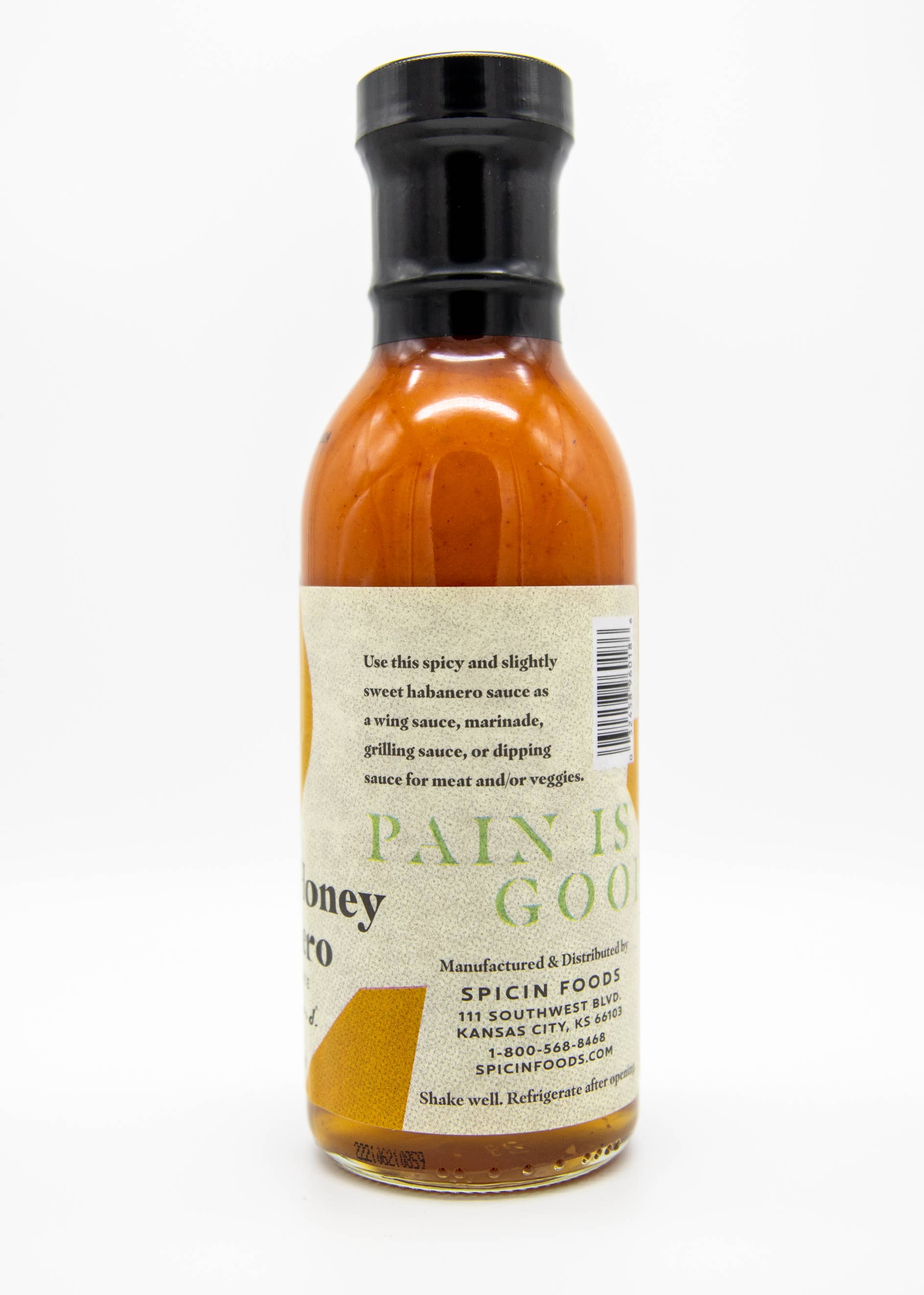 Spicin Foods - Wholesale Hot Sauce - Pain is Good Spicy Honey Habanero Wing Sauce2