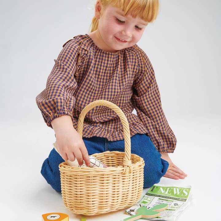Tender Leaf Toys - Wholesale Basket - Kids & Baby - Wicker Shopping Basket