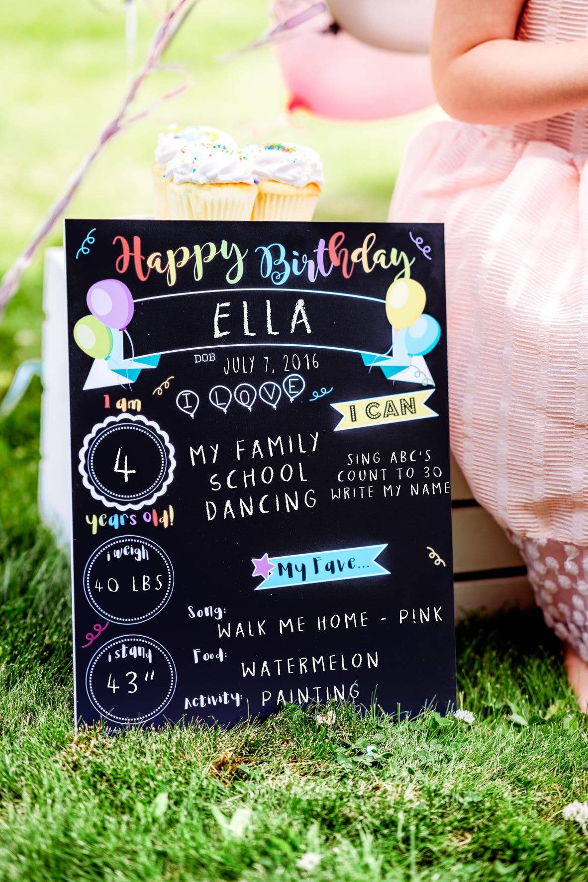 Love Designs - Wholesale Milestone Art/Keepsake - Kids & Baby - Reusable Milestone Birthday Sign2