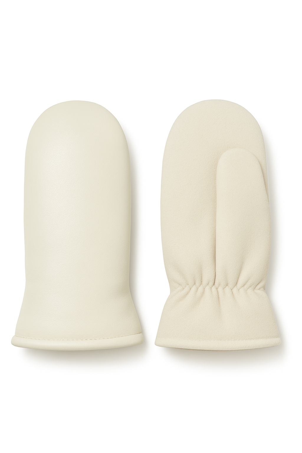 Allesco Inc. - Wholesale Mittens - Women's - LADIES VEGAN LEATHER & FAUX SUEDE MITT WITH FAUX FUR LINING2