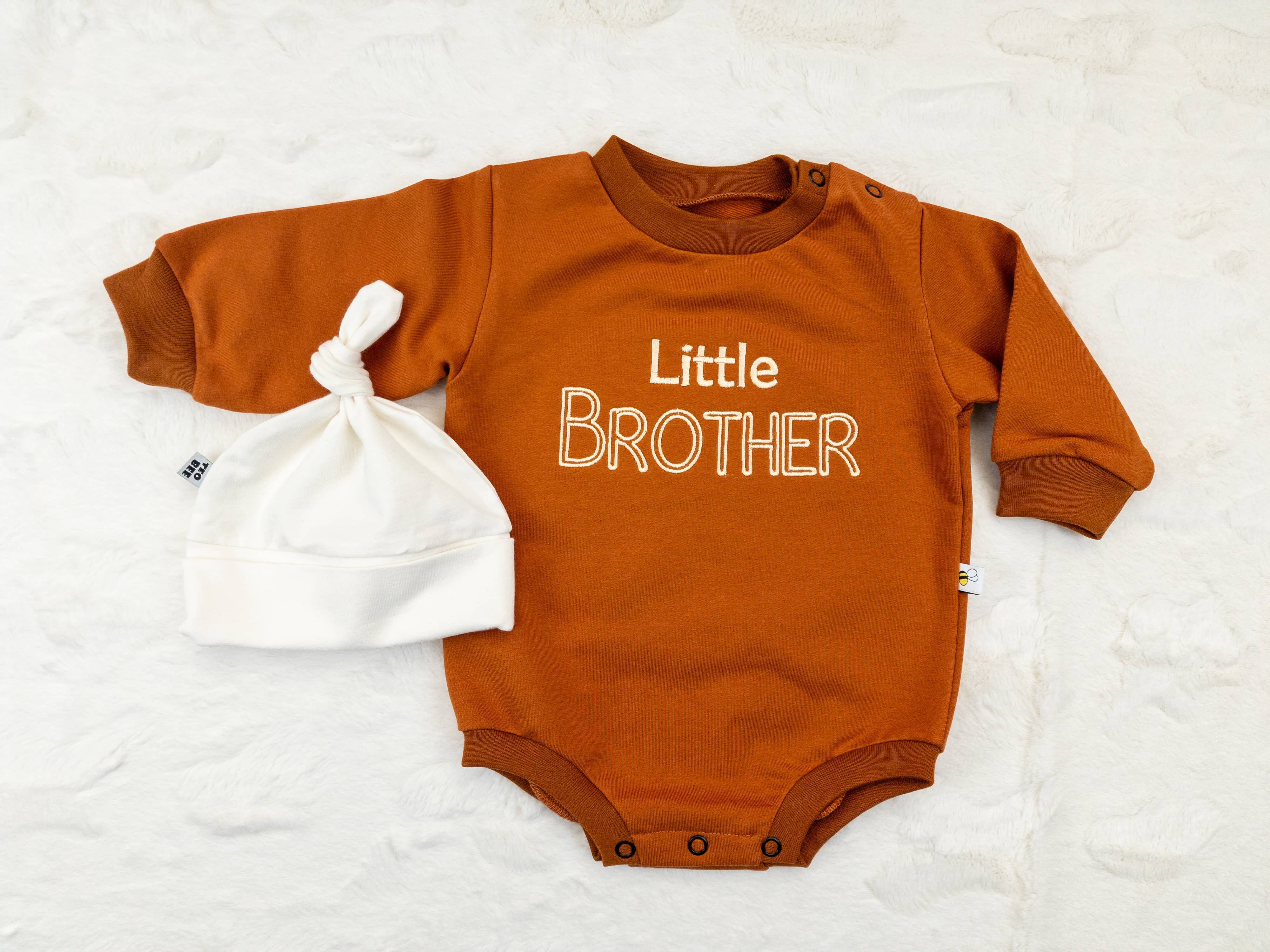 TeoBee - Wholesale Bodysuit (Non-Footed) - Baby - Custom name or text embroidered sweatshirt romper 3