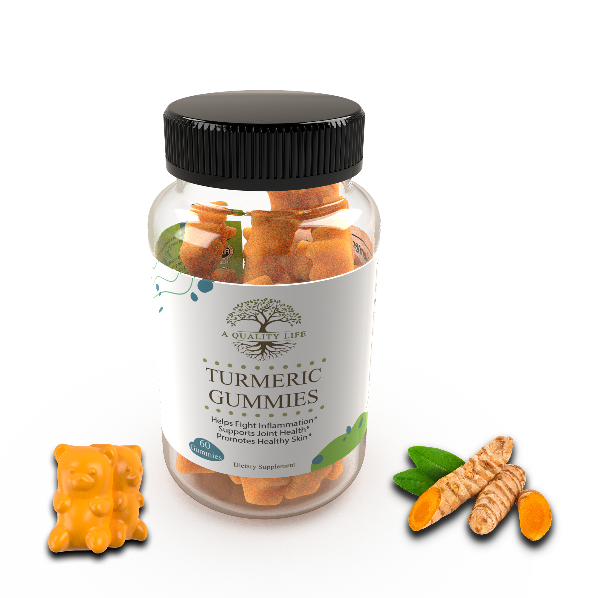 A Quality Life - Wholesale Oral Supplement/Vitamin - Turmeric Gummies1