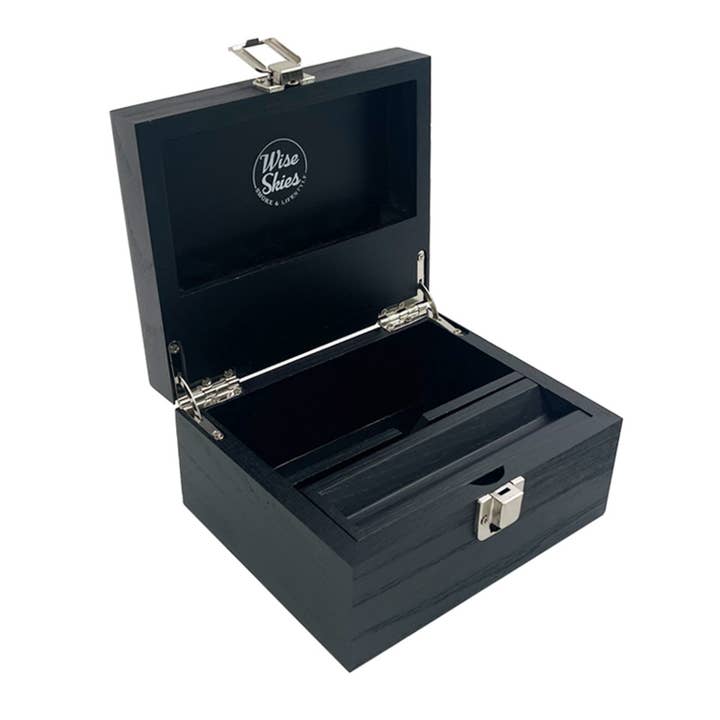 Wise Skies Mini-Rollbox, Schwarz, zur Aufbewahrung von Geschenkzubehör für den Großhandel von Wise Skies