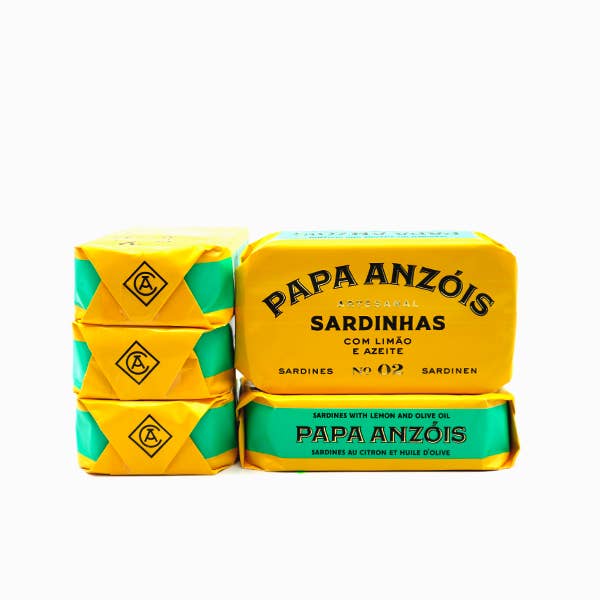 Conserveira do Arade - Wholesale Tinned Fish - Sardines with Lemon and Olive Oil (Papa Anzóis)