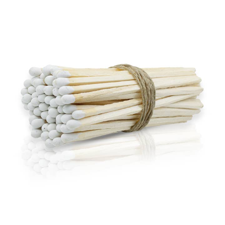 Chandler Studio - Wholesale Matches - 4" White Tip Matchsticks - Matches, Bulk, Loose 100 pcs0
