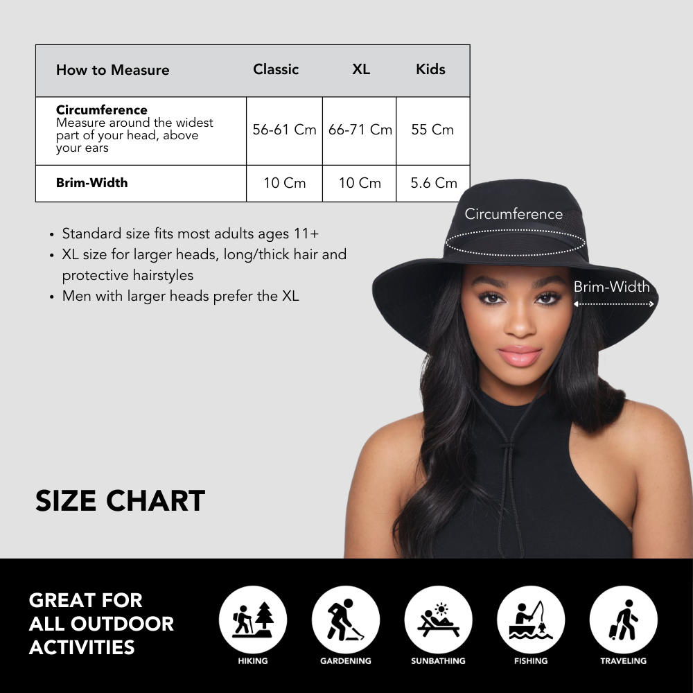 Hairbrella – Chapéu de pescador - Mulher por atacado – Chapéu de sol impermeável forrado a acetinado15