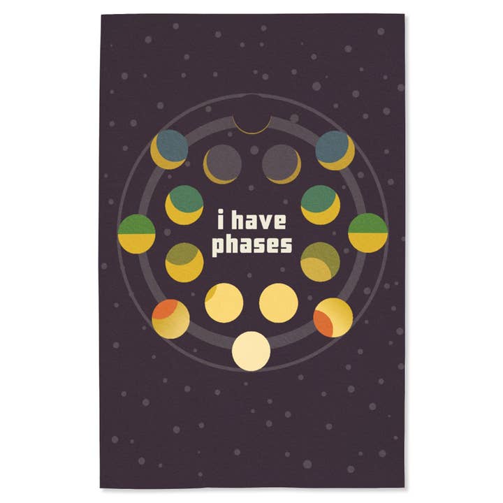 GICLEE PRINT Space Place, Moon Phase, I Have Phases for wholesale by Lantern Press