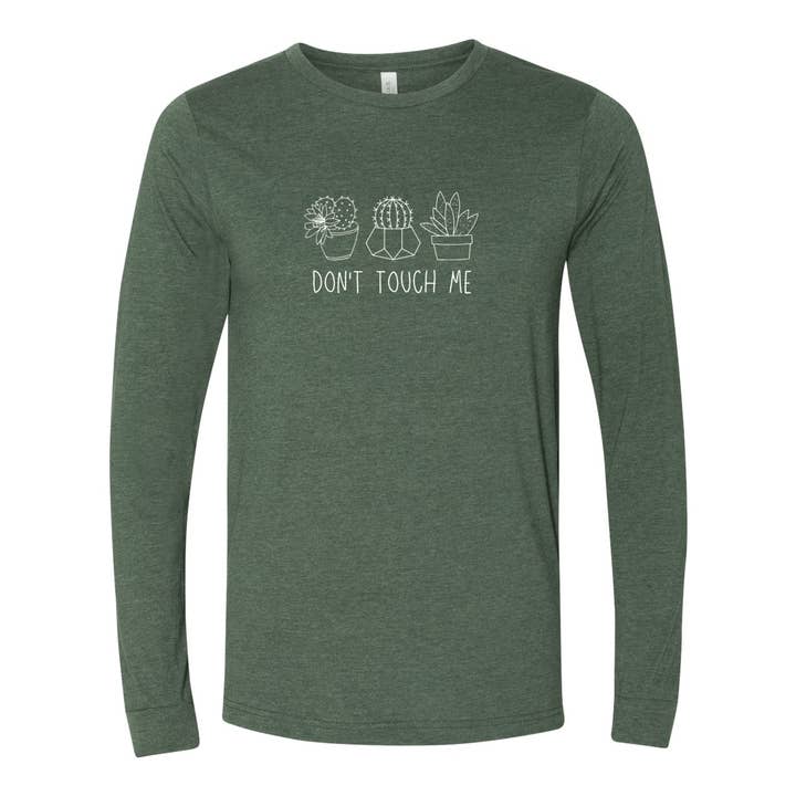 Don't Touch Me - Long Sleeve Jersey T for wholesale by Wears The Mountain