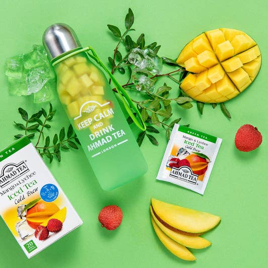 Ahmad Tea - Wholesale Tea Bags - 20 Teabag Cold Brew Mango & Lychee Green Tea2