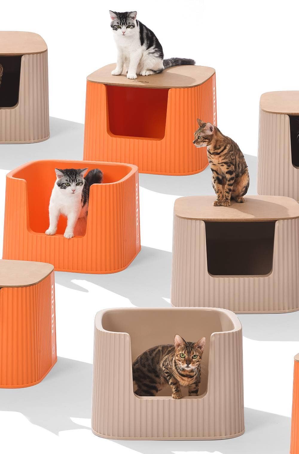 MichuPet - Vendita all'ingrosso Grotta  - Cani e gatti - Coperchio per lettiera per gatti Michu XXL Deluxe4