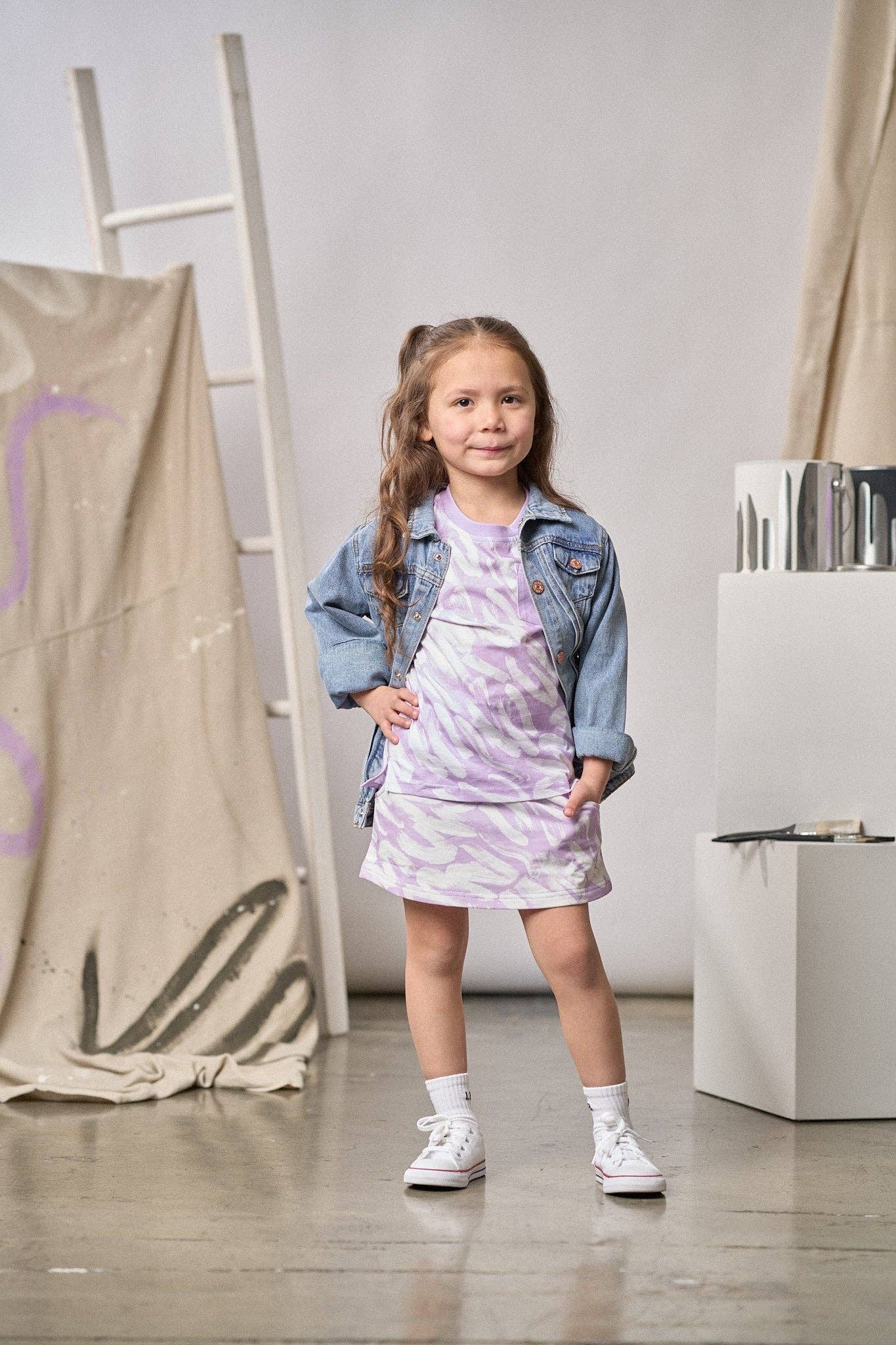 Little Bipsy - Wholesale T-Shirt - Kids - Brush Stroke Tee - Lavender4