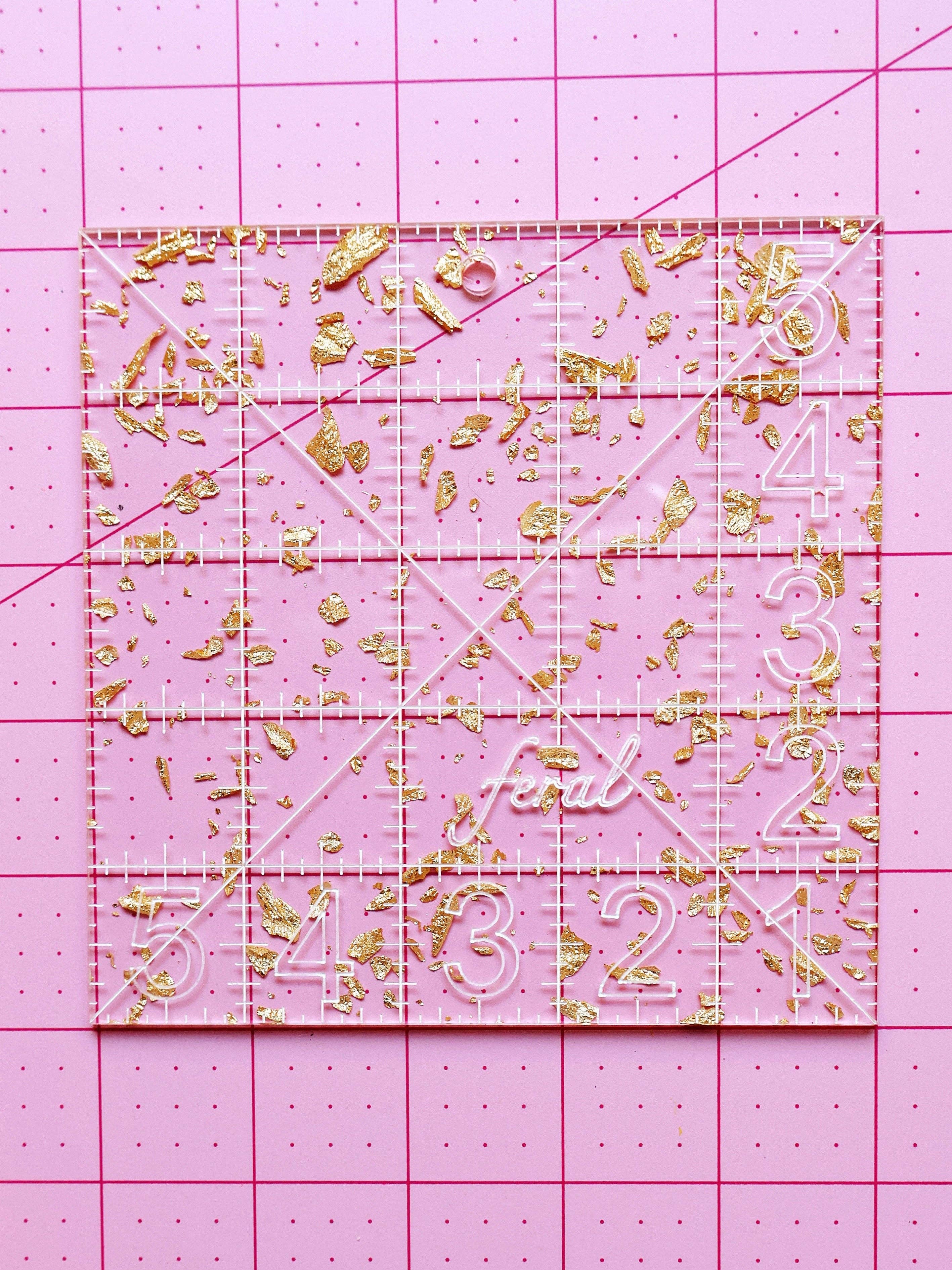 Feral Notions - Wholesale Craft Tool - Charm square ruler0