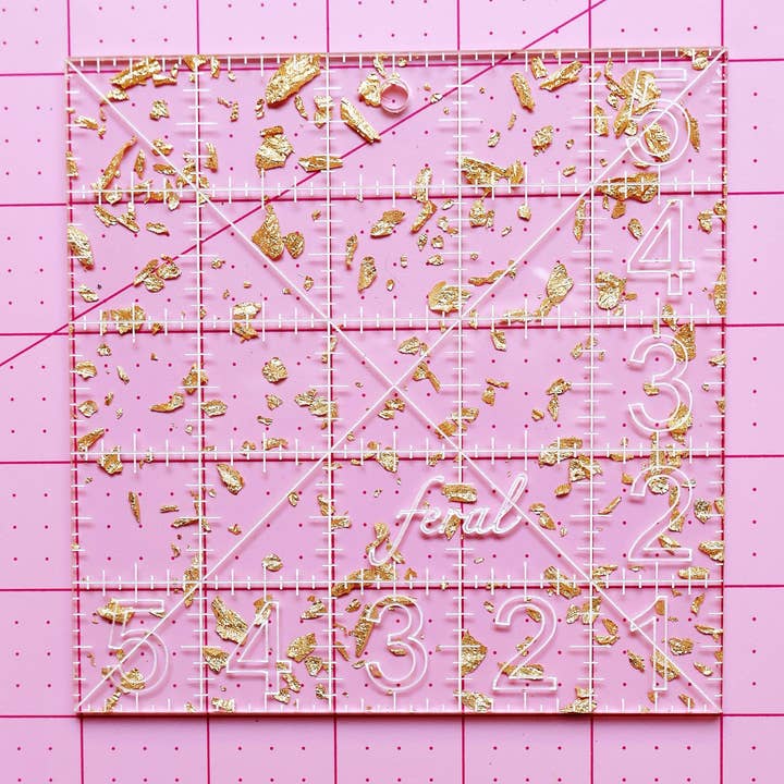 Feral Notions - Wholesale Craft Tool - Charm square ruler