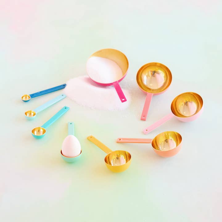 Glitterville Rainbow Measuring Spoons, St/9 for wholesale by Glitterville