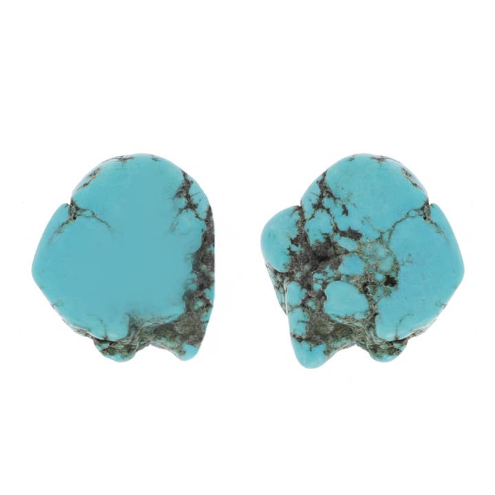 SP Sophia Collection - Wholesale Stud/Post Earrings - Synthetic Raw Semi Stone Stud Earrings