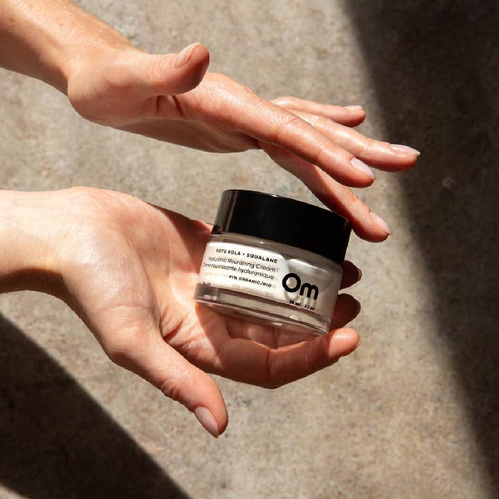 Om Organics Skincare - Wholesale Facial Moisturizer - Gotu Kola + Squalane Hyaluronic Nourishing Cream