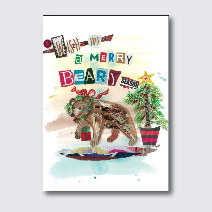Merry Beary for wholesale by Chique Lixo Greeting Cards