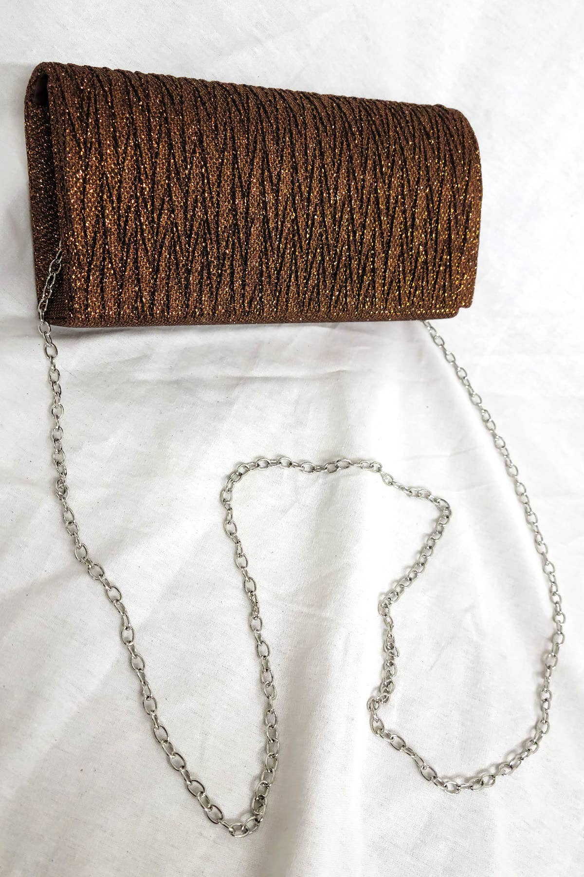 Chicas - Wholesale Clutch Bag - Women's - Sparkling evening bag with adjustable chain FB726817