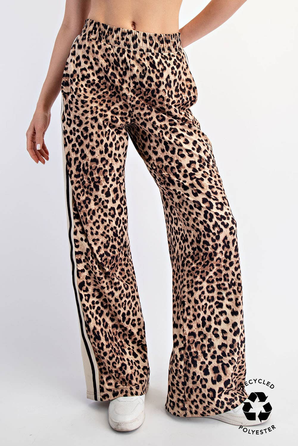 Brown Black ANIMAL PRINTED BUTTER SOFT STRAIGHT PANT for wholesale on Faire2