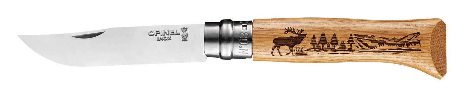 Opinel - Wholesale Pocket Knife/Holder - No.08 Animalia Stainless Steel Folding Knives2
