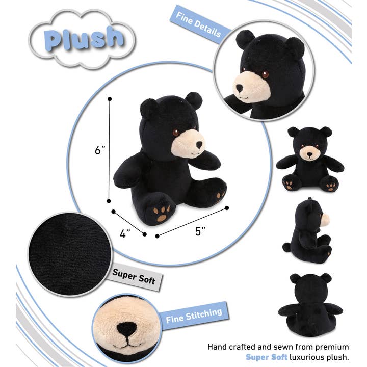 Cota Global - Vendita all'ingrosso Peluche - Bambini e neonati - Peluche 15 cm - Orso Nero2